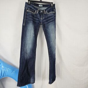 Daytrip Leo Buckle Jeans Contrast Stitch Bootcut Size 28 L
